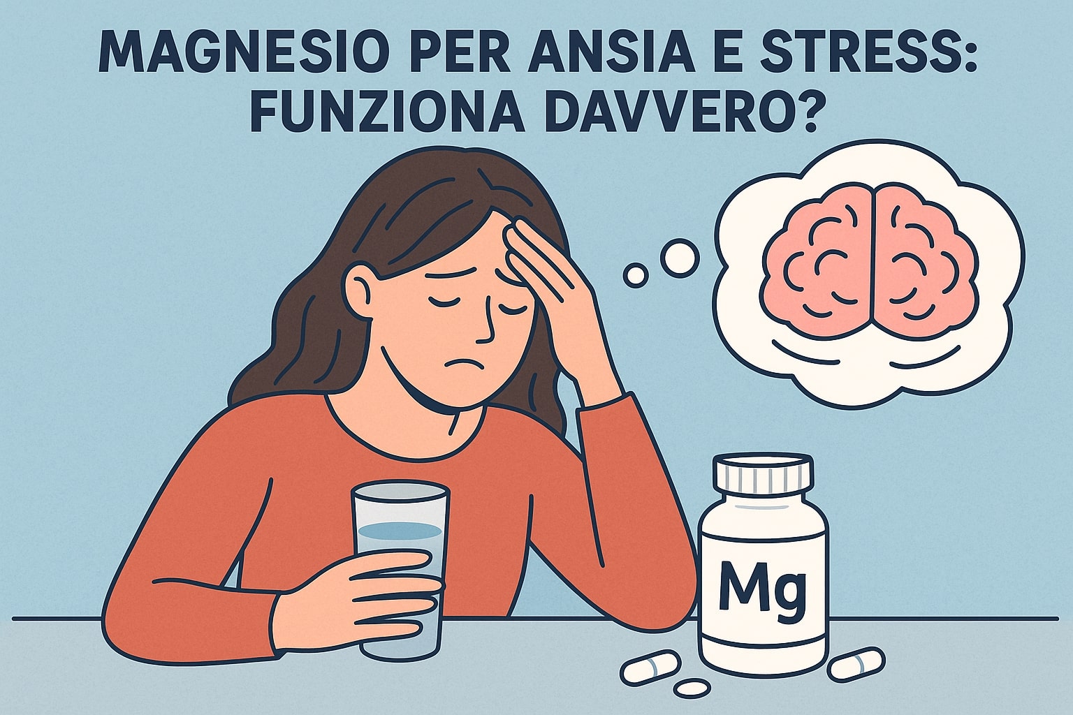 Immagine relativa al post intitolato Magnesio per ansia e stress: funziona davvero? 