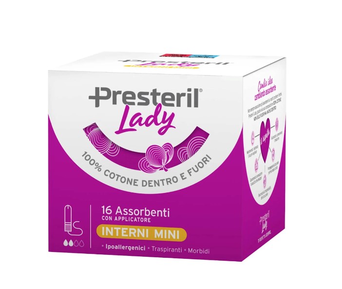 LADY PRESTERIL ASSORBENTI INTERNI MINI 16 PEZZI - Farmapanda Srl