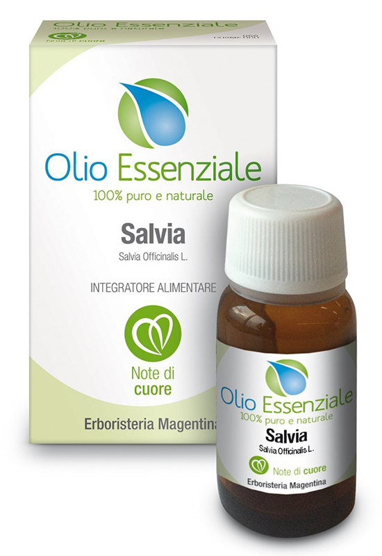 SALVIA OFFICINALIS OLIO ESSENZIALE 10 ML - Farmapanda Srl
