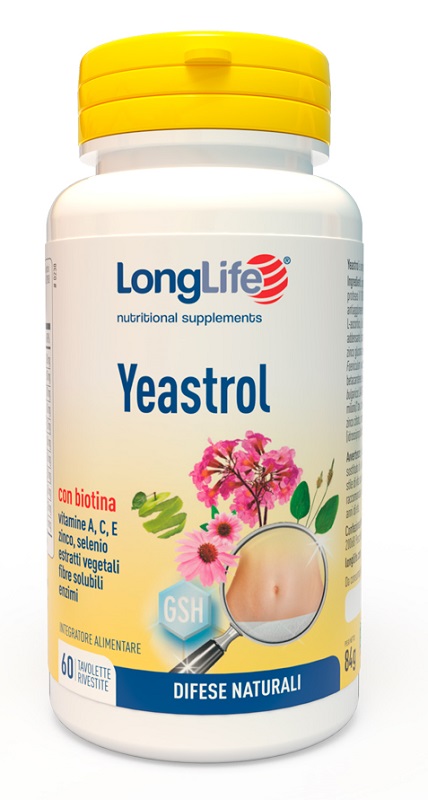 LONGLIFE YEASTROL 60 TAVOLETTE RIVESTITE - Farmapanda Srl