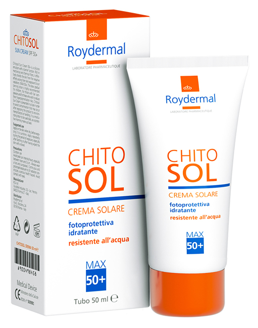 CHITOSOL CREMA SOLARE SPF50+ 50 ML - Farmapanda Srl