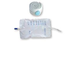 SACCA RACCOGLI URINA DA GAMBA PER INCONTINENZA IN PVC 750 ML TUBO RACCORDO DIRITTO 30 CM+RUBINETTO SCARICO+VALVOLA ANTIREFLUSSO+2 FASCE A BOTTONI 10 PEZZI - Farmapanda Srl