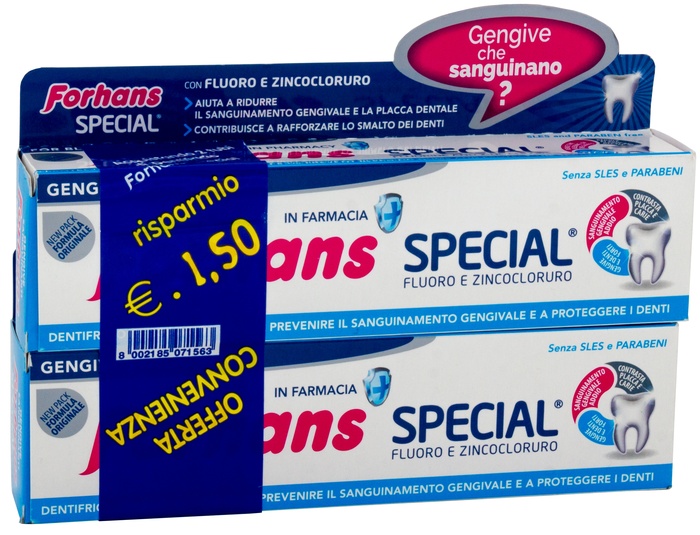 FORHANS SP DENTIF 2X75ML - Farmapanda Srl