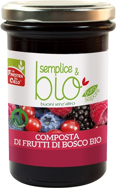 COMPOSTA DI FRUTTI DI BOSCO CON POLPA DI MELA BIO 320 G - Farmapanda Srl