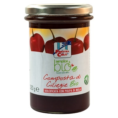 COMPOSTA DI CILIEGIE CON POLPA DI MELA BIO 320 G - Farmapanda Srl