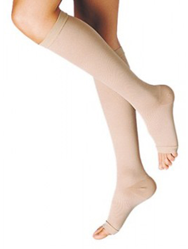 GAMBALETTO TERAPEUTICO DUALSAN A COMPRESSIONE DECRESCENTE KKL2 PUNTA APERTA BEIGE UNISEX 3 1 PAIO - Farmapanda Srl