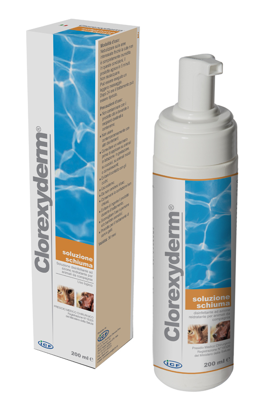 CLOREXYDERM SOLUZIONE SCHIUMA 200 ML - Farmapanda Srl