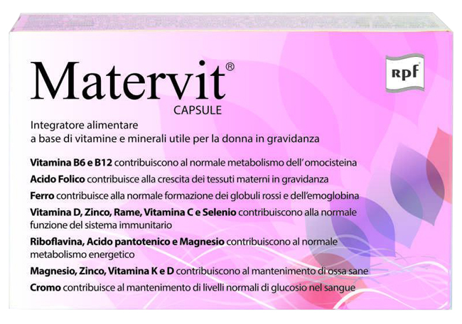 MATERVIT 30 CAPSULE - Farmapanda Srl