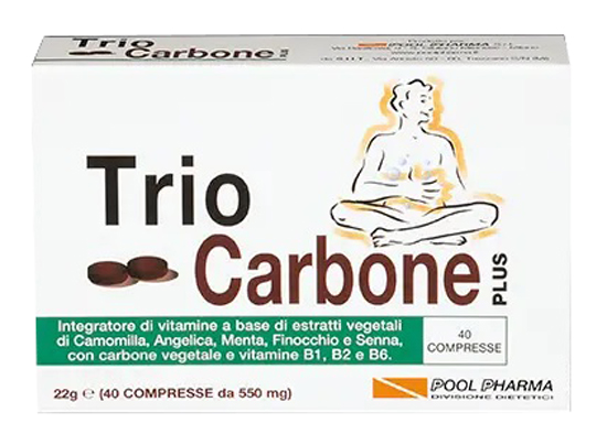 TRIOCARBONE PLUS 40 COMPRESSE - Farmapanda Srl