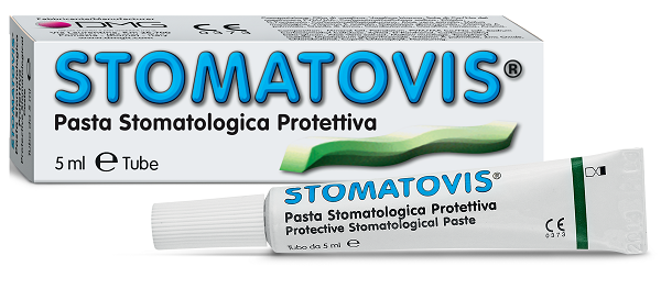 PASTA STOMATOLOGICA PROTETTIVA STOMATOVIS STOMATITI AFTOSE 5 ML - Farmapanda Srl