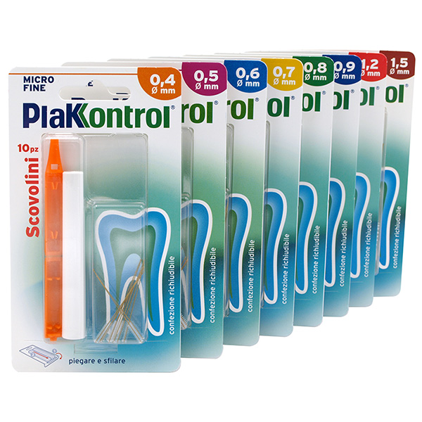 PLAKKONTROL MINIGRIP SCOVOLINO 0,4 MM 10 PEZZI - Farmapanda Srl