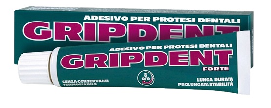 GRIPDENT FORTE ADESIVO PER PROTESI DENTARIA 40 G - Farmapanda Srl