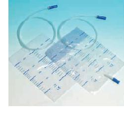 SACCA RACCOLTA URINA DA LETTO IN PVC NON STERILE VOLUME 2 LITRI TUBO LUNGHEZZA 90 CM CON SCARICO E VALVOLA ANTIREFLUSSO 30 PEZZI - Farmapanda Srl