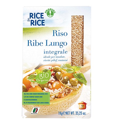 RICE&RICE RISO LUNGO RIBE INTEGRALE 1 KG - Farmapanda Srl