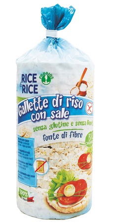 RICE&RICE GALLETTE DI RISO CON SALE SENZA LIEVITO 100 G - Farmapanda Srl