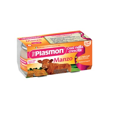 PLASMON OMOGENEIZZATO MANZO 4 X 80 G - Farmapanda Srl