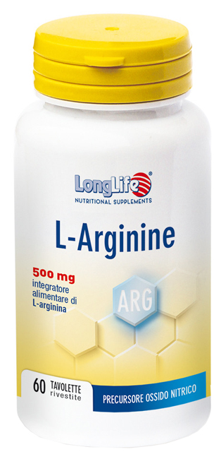 LONGLIFE L-ARGININE 60 TAVOLETTE RIVESTITE DA 900 MG - Farmapanda Srl