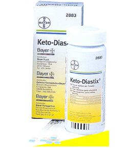 STRISCE MISURAZIONE GLICOSURIA E CHETONURIA KETODIASTIX 50 PEZZI - Farmapanda Srl