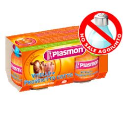 PLASMON OMOGENEIZZATO VITELLO PROSCIUTTO COTTO 80 G X 2 PEZZI - Farmapanda Srl