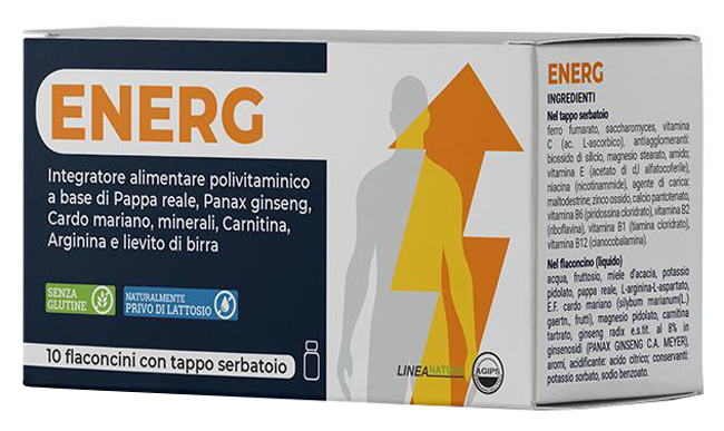 ENERG 10 FLACONCINI 10 ML CON TAPPO SERBATOIO - Farmapanda Srl