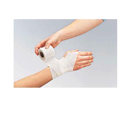 BENDA ELASTICA AUTOADESIVA FORTELAST PLUS   CON OSSIDO DI ZINCO ADESIVO SINTETICO 7,5X450CM - Farmapanda Srl