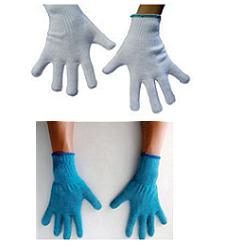 GUANTO AMBIDESTRO IN COTONE MONOFILO BIANCO PER ALLERGIE DERMATOLOGICHE SENZA CUCITURE POLSINO ELASTICO LARGHEZZA 65 MM 8,5 1 PAIO - Farmapanda Srl