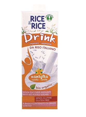 RICE&RICE BEVANDA DI RISO ALLA VANIGLIA 1 LITRO - Farmapanda Srl