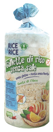 RICE&RICE GALLETTE DI RISO SENZA SALE E SENZA LIEVITO 100 G - Farmapanda Srl