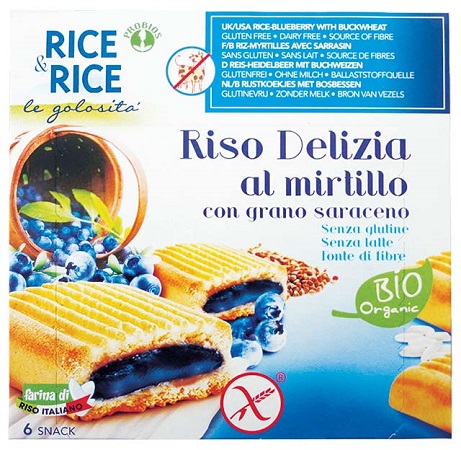 RICE&RICE RISO DELIZIA MIRTILLO E GRANO SARACENO 6 X 33 G - Farmapanda Srl