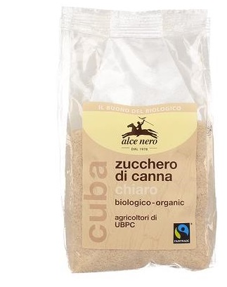 ZUCCHERO DI CANNA CHIARO BIO CUBA FAIRTRADE 500 G - Farmapanda Srl
