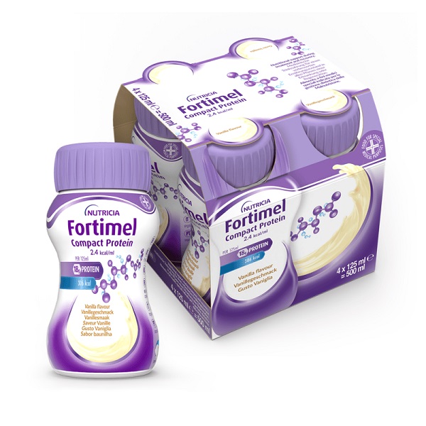 FORTIMEL COMPACT PROTEIN VANIGLIA 4 BOTTIGLIE DA 125 ML - Farmapanda Srl