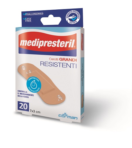 CEROTTO MEDIO MEDIPRESTERIL RESISTENTE 7X2CM 20 PEZZI - Farmapanda Srl