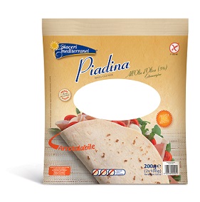 PIACERI MEDITERRANEI PIADINA OLIO D'OLIVA 200 GRAMMI - Farmapanda Srl