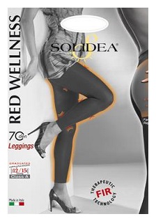 RED WELLNESS 70 LEGGINS NERO 1S - Farmapanda Srl