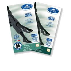 CALZA UOMO COTONE 70 DENARI  MEDIA NERO - Farmapanda Srl