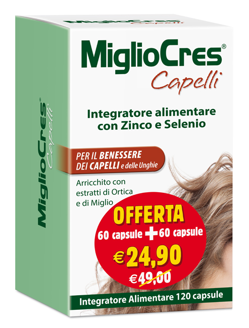 MIGLIOCRES 60+60 CAPSULE 60 G PROMOZIONE - Farmapanda Srl