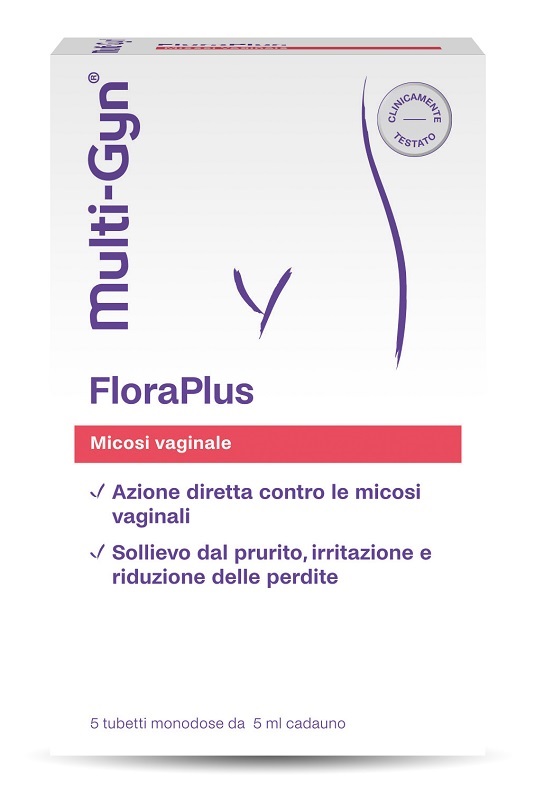FLORAPLUS MULTI-GYN CANDIDOSI VAGINALE 5 TUBETTI X 5 ML - Farmapanda Srl