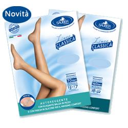 SAUBER CALZA AUTOREGGENTE 70 DENARI MAGLIA MICRORETE NERO 3 LINEA CLASSICA - Farmapanda Srl