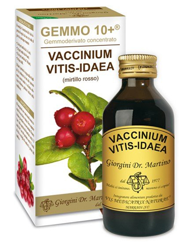 GEMMO 10+ MIRTILLO ROSSO LIQUIDO ANALCOLICO 100 ML - Farmapanda Srl