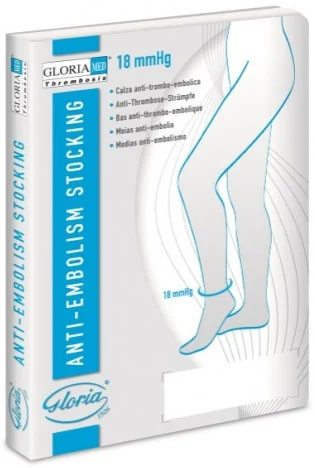 GLORIAMED THROMBOSIS 18 PUNTA CHIUSA CON FORO D'ISPEZIONE MONOCOLLANT DESTRO CORTO MISURA L 1 PEZZO - Farmapanda Srl