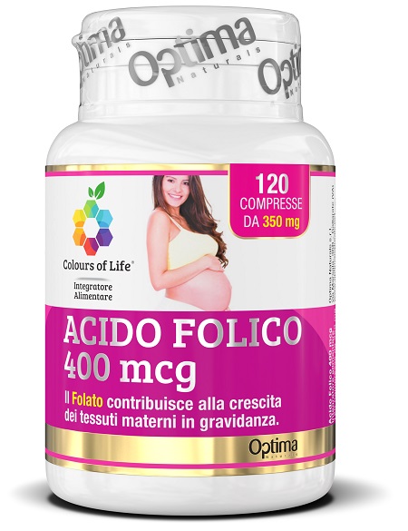 COLOURS OF LIFE ACIDO FOLICO 400 MCG 120 COMPRESSE 350 MG - Farmapanda Srl