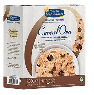 PIACERI MEDITERRANEI CEREALORO FIOCCHI RISO MAIS E CIOCCOLATO 250 G - Farmapanda Srl