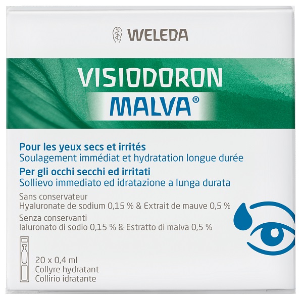 GOCCE OCULARI VISIODORON MALVA 20 MONODOSE DA 0,4 ML - Farmapanda Srl