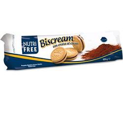 NUTRIFREE BISCREAM CON CREMA AL CACAO 125 G - Farmapanda Srl