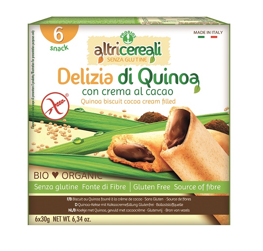 ALTRICEREALI DELIZIA QUINOA CON CREMA DI CACAO BIO 180 G - Farmapanda Srl