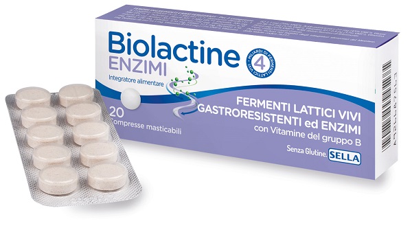 BIOLACTINE ENZIMI 20 COMPRESSE NUOVA FORMULA - Farmapanda Srl