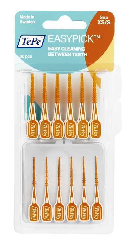 TEPE SCOVOLINI EASYPICK EXTRASMALL/SMALL ARANCIONE 36 PEZZI - Farmapanda Srl