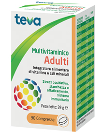 MULTIVITAMINICO ADULTI TEVA 30 COMPRESSE 30 G - Farmapanda Srl