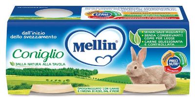 MELLIN OMOGENEIZZATO CONIGLIO 2 X 80 G - Farmapanda Srl