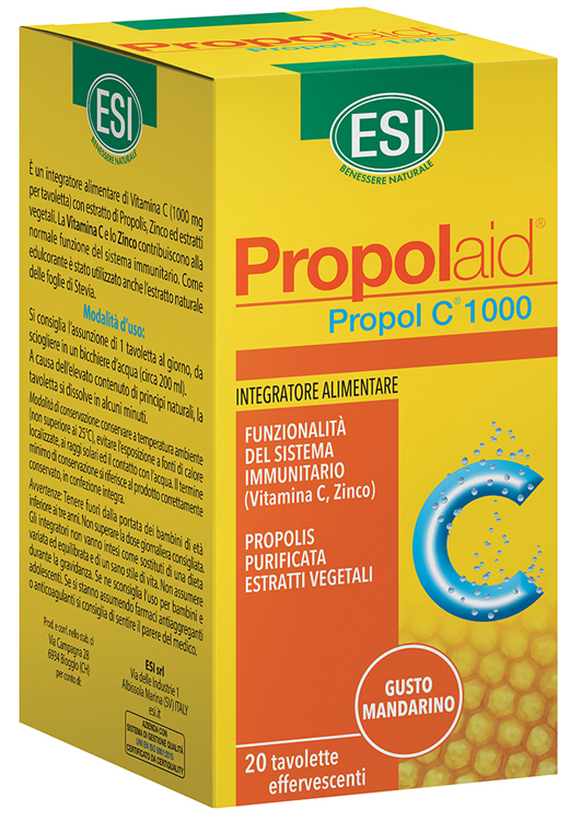 ESI PROPOLAID C 1000 20 TAVOLETTE EFFERVESCENTI - Farmapanda Srl